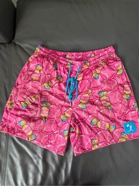 Men's Pink Printed Baseballism Hybrid Shorts